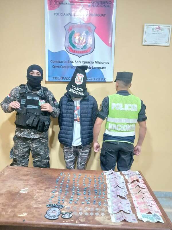San Ignacio: detienen a una persona e incautan más de 20 gramos de estupefacientes - Policiales - ABC Color