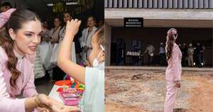 La Nación / Nadia Ferreira destacó el avance en la construcción de su centro para niños con cáncer