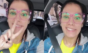 (VIDEO) ¿Qué le pasó? Periodista apareció con un lado de la boca paralizada