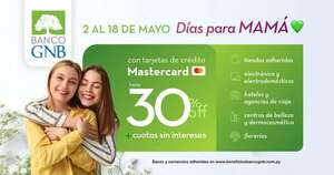 La Nación / Los “Días para Mamá” de Banco GNB llegaron con descuentos de hasta el 30%