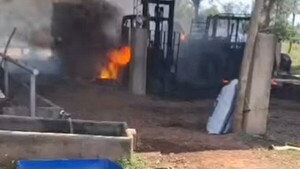 Desconocidos incendian maquinarias de la estancia del gobernador de Guairá
