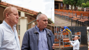 GOBERNADOR VISITÓ ESCUELAS DE SAN JUAN DEL PARANÁ PARA LA ENTREGA DE MOBILIARIOS RENOVADOS