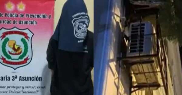 La Nación / Infraganti: mientras bajaba caños de aires acondicionados de un colegio, fue detenido por la policía