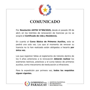 Ya no será necesario el certificado de vida y residencia para renovar la licencia - ADN Digital