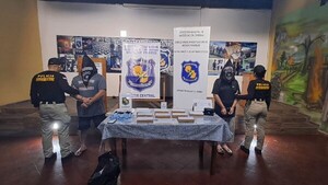 Caen dos personas con más de 10 kilos de cocaína en Lambaré