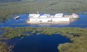 El futuro Hospital Regional de Fuerte Olimpo se encuentra rodeado de agua – Prensa 5