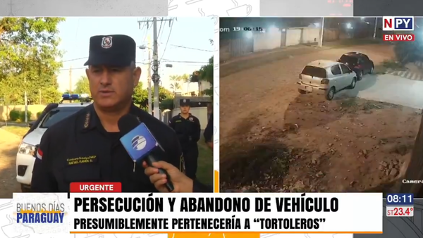 Persecución y abandono de vehículo: Habría sido utilizado por tortoleros