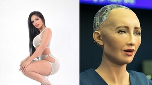 Modelo desafió a robot que "visitará" Paraguay: "Nunca serás una mujer"