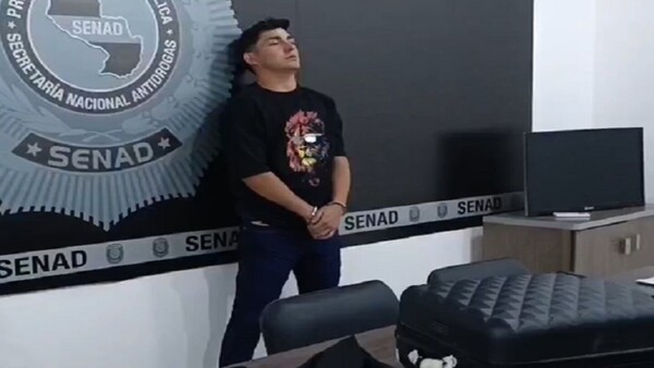 Joven paraguayo cae con cocaína en el aeropuerto antes de volar a Europa