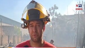 Controlan incendio en local de venta de piscinas en Ciudad del Este