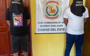Capturan a dos «robamotos» en CDE