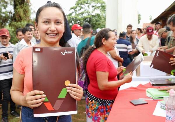 La inversión proyectada por Indert en titulación de tierras asciende a USD 3.420 millones