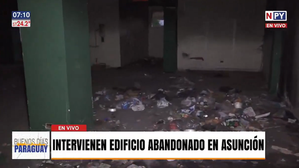 Intervienen edificio abandonado utilizado como aguantadero y demoran a seis personas en el centro de Asunción