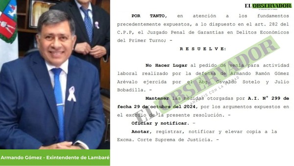 Permiso para trabajar desnaturaliza el arresto domiciliario, sostiene juez - El Observador
