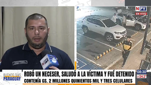 ¡Insólito! Ladrón hurta neceser con dinero en efectivo y celulares, saluda a la víctima y escapa