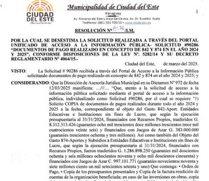 Promueven amparo contra la Municipalidad de CDE por negar acceso a información pública - ADN Digital