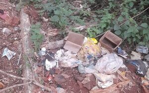 Usan como vertedero tramo de calle Charly Benítez en Franco
