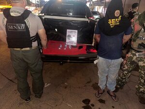 Capturan a delivery de cocaína en pleno centro de Concepción - .::Agencia IP::.