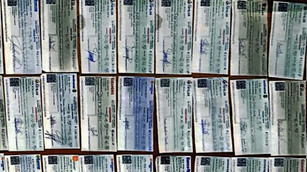 DNIT incautó cheques por G. 600 millones