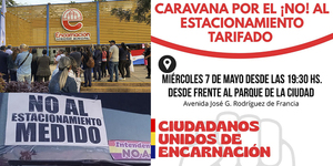 CIUDADANÍA INSISTE CON EL CESE DEL ESTACIONAMIENTO TARIFADO EN ENCARNACIÓN