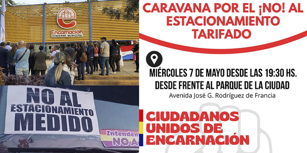 CIUDADANÍA INSISTE CON EL CESE DEL ESTACIONAMIENTO TARIFADO EN ENCARNACIÓN
