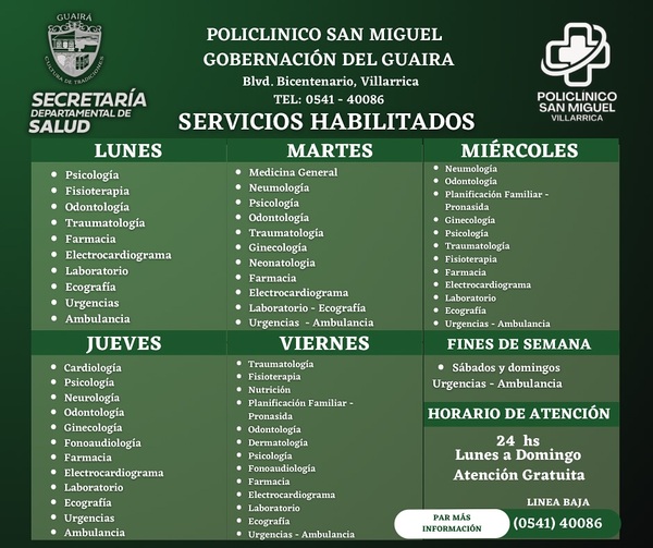 Policlínico San Miguel recupera su funcionalidad total