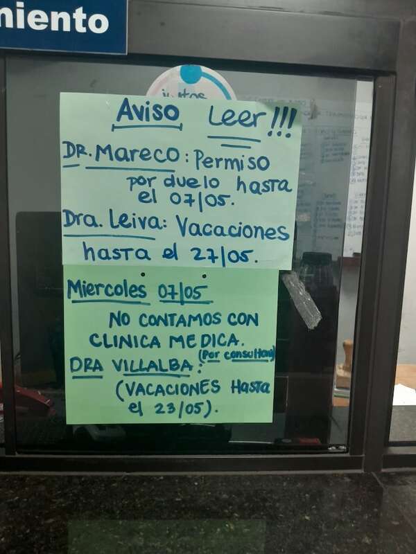 IPS Isla Po´i sin médicos para urgencias, denuncian. Esto respondió el seguro social - Nacionales - ABC Color