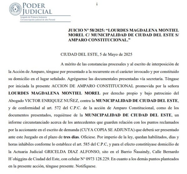 Jueza emplaza por tres días a Prieto a informar sobre destino de dinero público