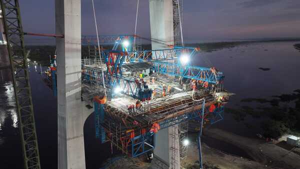 Ruta Bioceánica: Puente de la integración se acerca al 70% de avance, según el MOPC