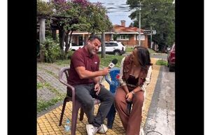 ¡Apénami! Larissa Riquelme recibió a equipo periodístico de TV brasileña