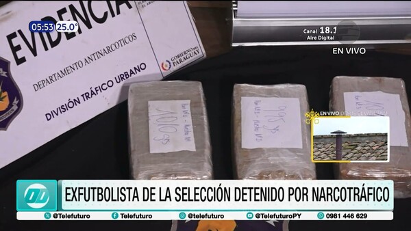 Exfutbolista detenido en operativo antidrogas en Luque