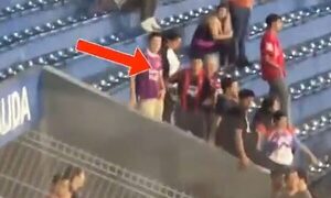 (VIDEO)¡Jeýma! Hincha de Cerro ojapo gesto racista a hinchas de Palmeiras y se exponen a sanción