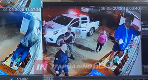 POLICÍA OBLIGÓ A PRESUNTO LADRÓN A REPONER FOCOS HURTADOS