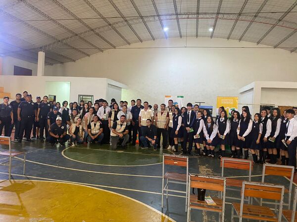 Charla de educación vial en el Colegio Nacional San Miguel de Cambyretá