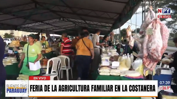 Productos frescos y a buen precio en Feria de la Agricultura Familiar en la Costanera de Asunción