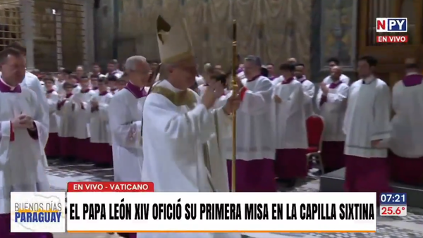 León XIV presidió su primera misa como Papa en la Capilla Sixtina