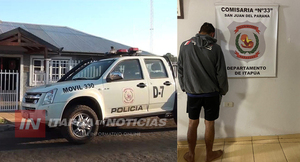 HABRÍA GOLPEADO A SU PAREJA Y FUE APREHENDIDO EN SAN JUAN DEL PNÁ.