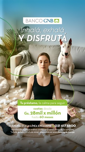 El Banco GNB presenta su campaña de préstamos “Inhalá, exhalá y disfrutá” | Locales | 5Días