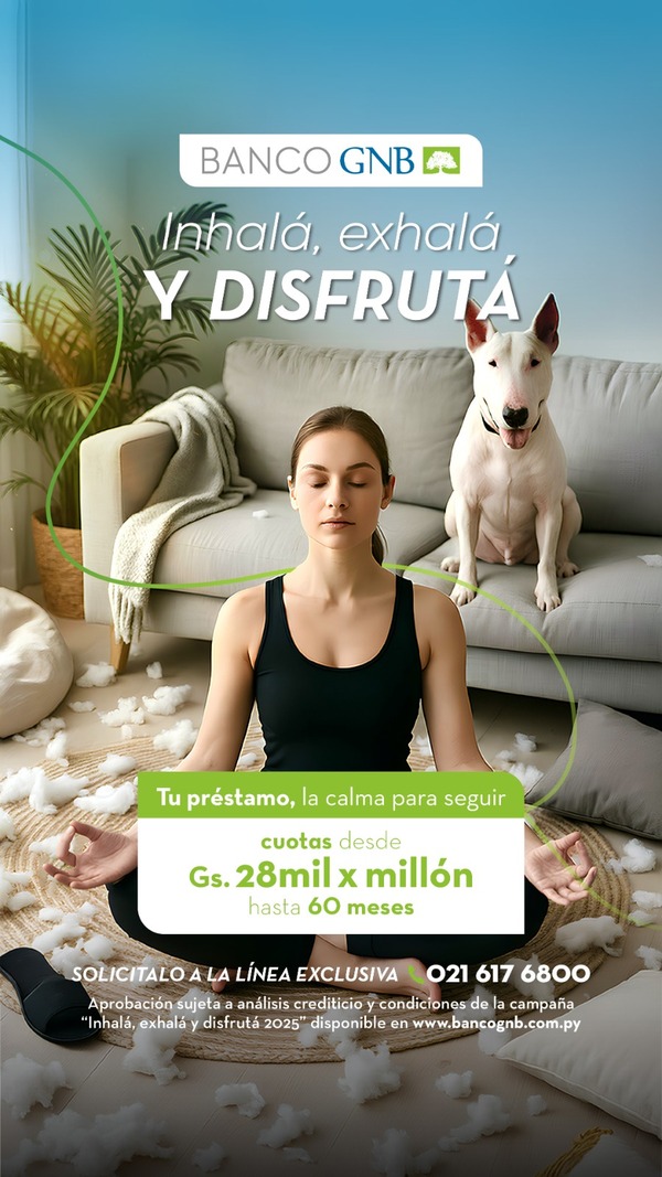 El Banco GNB presenta su campaña de préstamos “Inhalá, exhalá y disfrutá” | Locales | 5Días