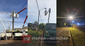 ANDE INTENSIFICA MANTENIMIENTO E ILUMINACIÓN EN LA REGIÓN
