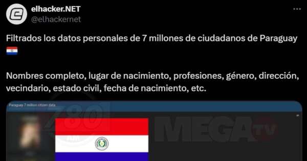 Diario HOY | Supuesta filtración de datos de paraguayos: activan medidas de respuesta