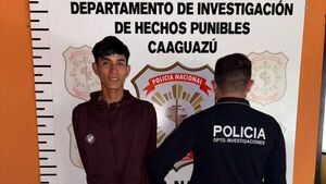 Joven de goma que robó despensa es capturado en Caaguazú