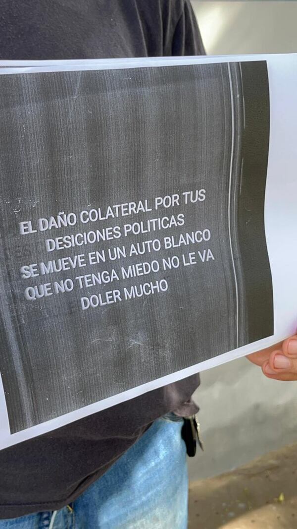 Así amenazaron al presidente de la Junta de Lambaré - Policiales - ABC Color
