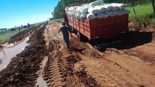 Colonos piden prioridad de arreglos de caminos rurales y recapado de las rutas - Nacionales - ABC Color