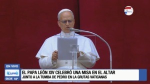 Papa León XIV aboga por la paz en la Tierra
