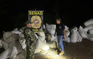 Golpe a estructura de acopio y procesamiento de marihuana en zona rural de Amambay