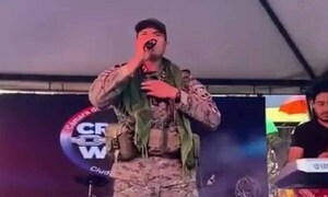 El “Bronco de la frontera”, el suboficial que sorprendió con su canto en CDE – Prensa 5