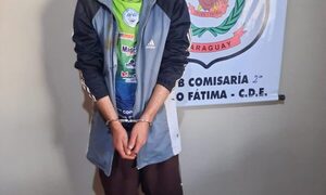Detienen a un sujeto que robó una carretilla y un parlante en barrio San Roque de CDE – Diario TNPRESS