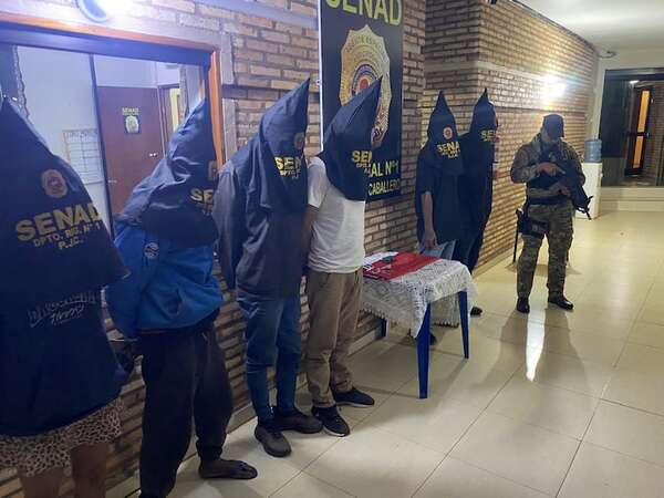 Capturan a seis supuestos microtraficantes en Pedro Juan Caballero - Nacionales - ABC Color
