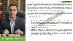 Imputación a abogado de la firma Sistema de Cobranza SA no lesiona derechos ni garantías procesales, dijo juez  - El Observador